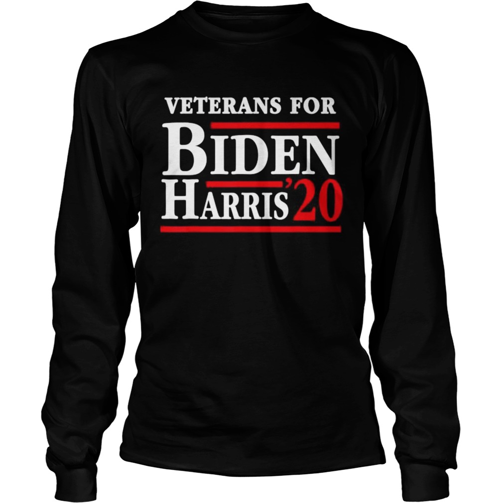 Veterans For Joe Biden Kamala Harris 2020 Election  Long Sleeve