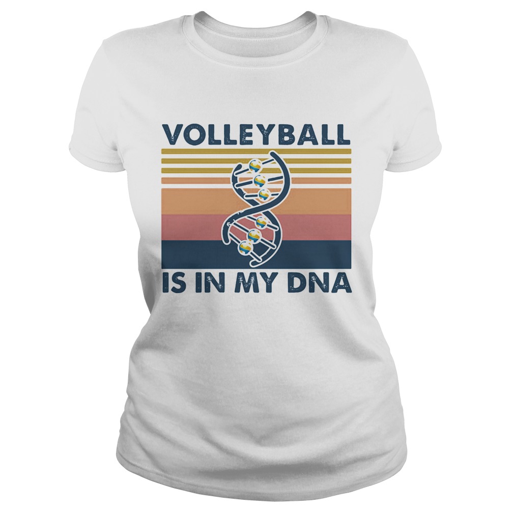 Volleyball is in my DNA vintage retro  Classic Ladies