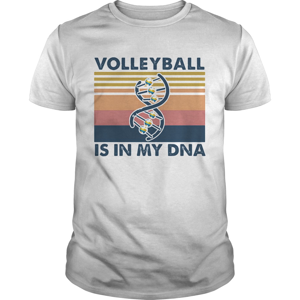 Volleyball is in my DNA vintage retro  Unisex