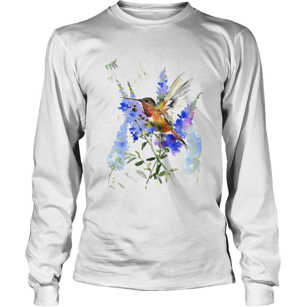 WATERCOLOR BIRD  Long Sleeve