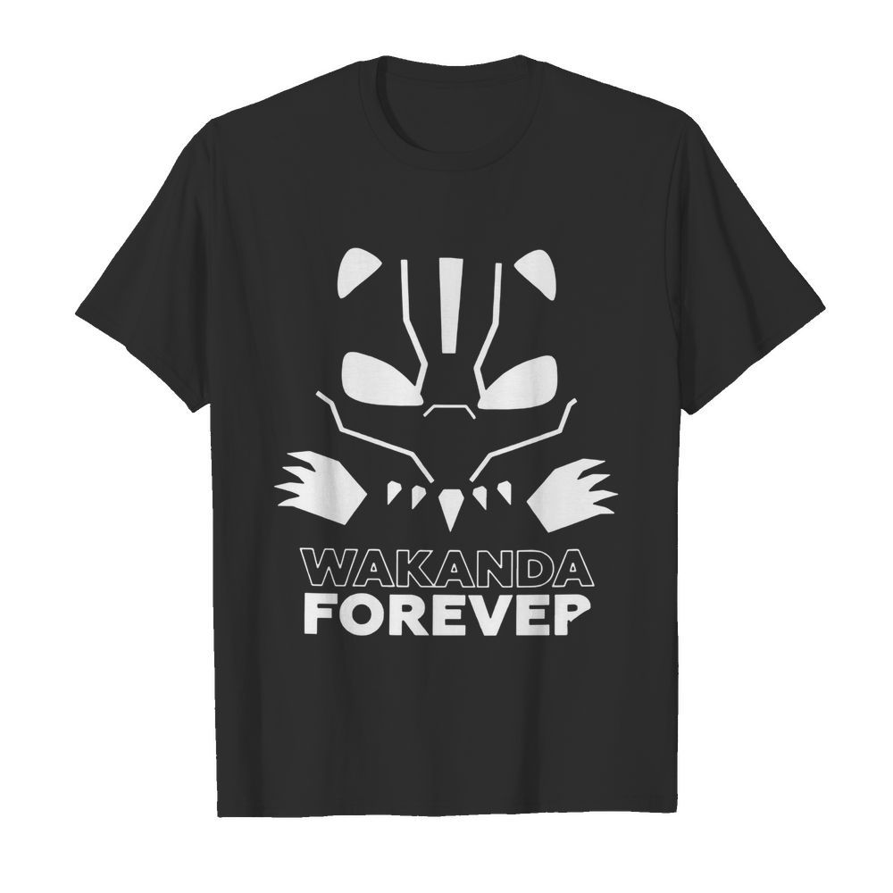 Wakanda Forever Cotton Shirt With Logo At The Back shirt