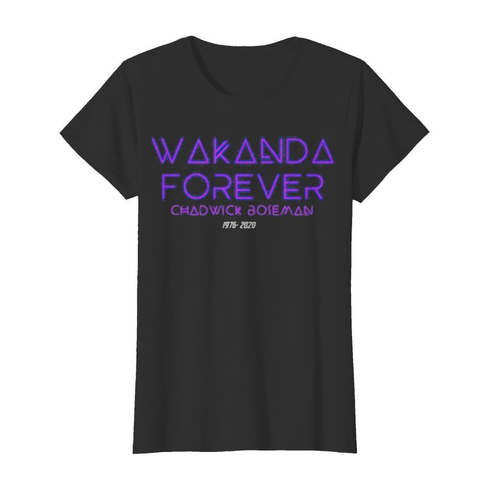 Wakanda forever rip chadwick black panther 1976 2020  Classic Women's T-shirt