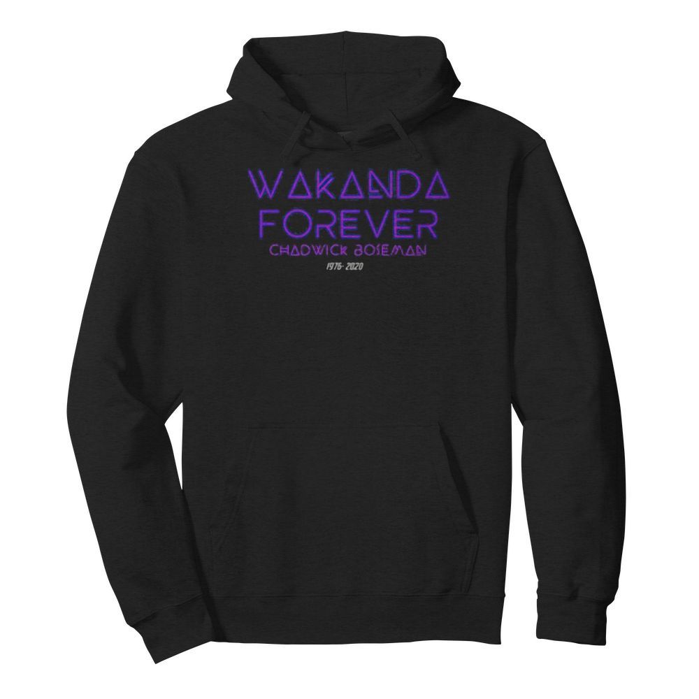 Wakanda forever rip chadwick black panther 1976 2020  Unisex Hoodie