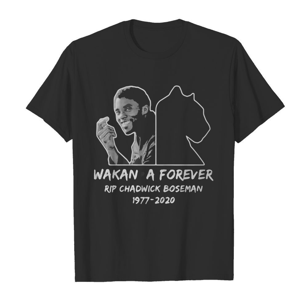 Wakanda forever rip chadwick boseman black panther 1977 2020 shirt