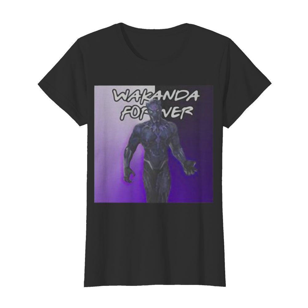 Wakanda forever rip chadwick boseman black panther rest in power  Classic Women's T-shirt