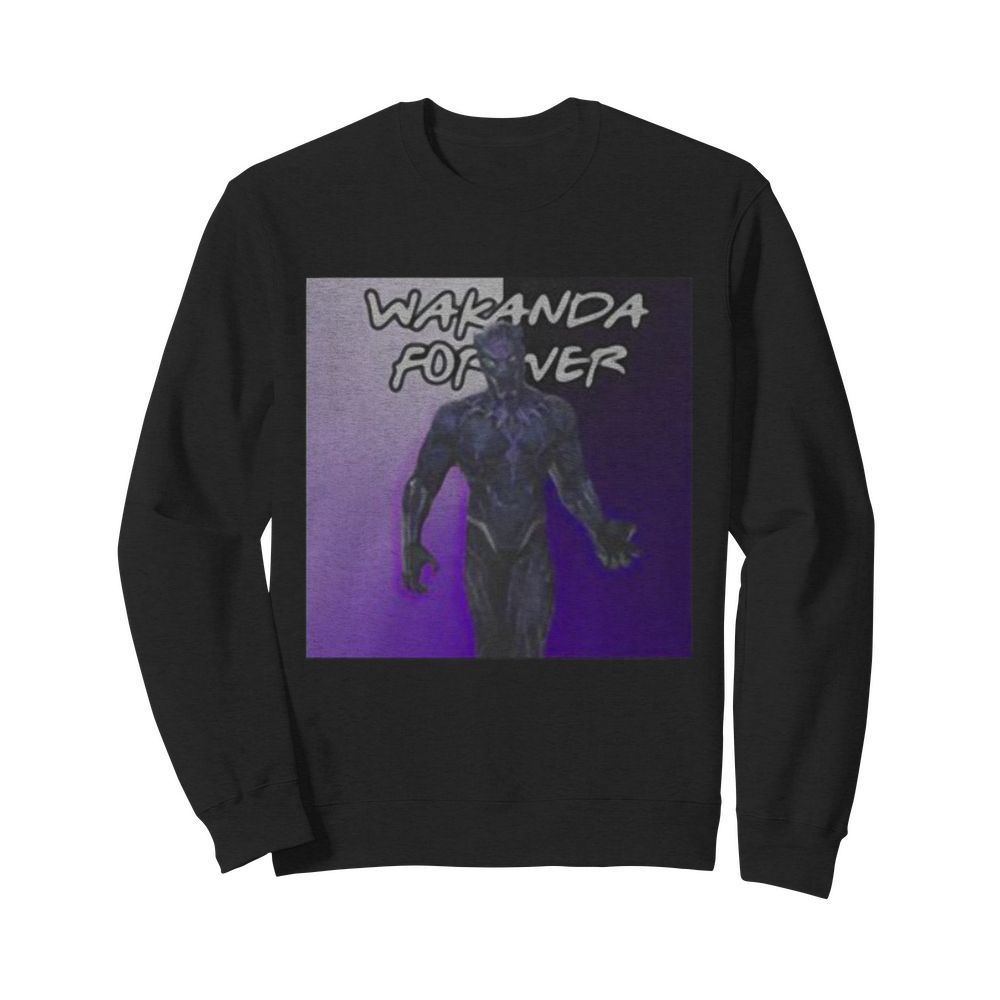 Wakanda forever rip chadwick boseman black panther rest in power  Unisex Sweatshirt