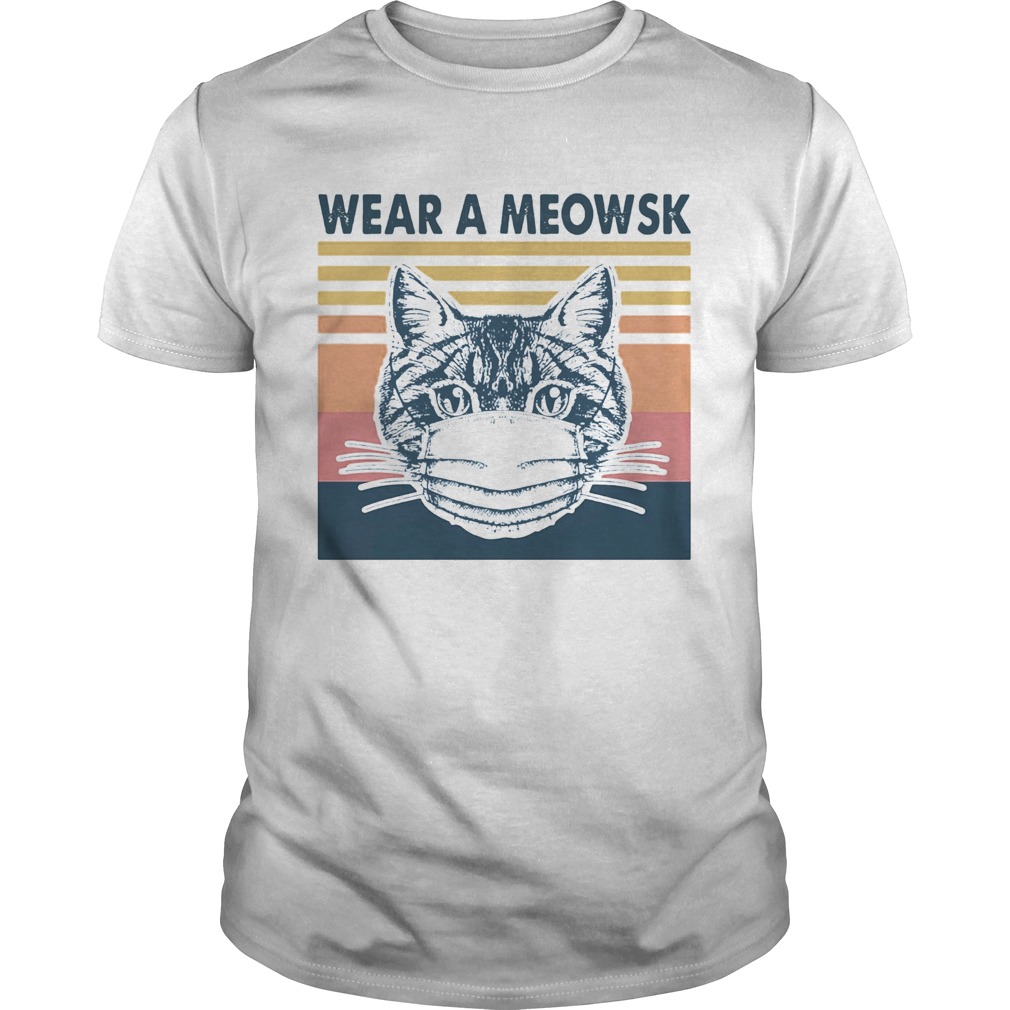 Wear A Meowsk Vintage Retro  Unisex