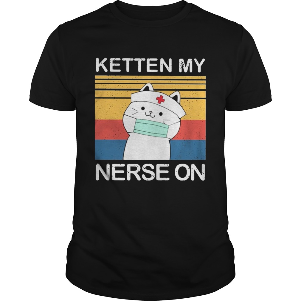 White Cat Ketten My Nurse On Vintage shirt