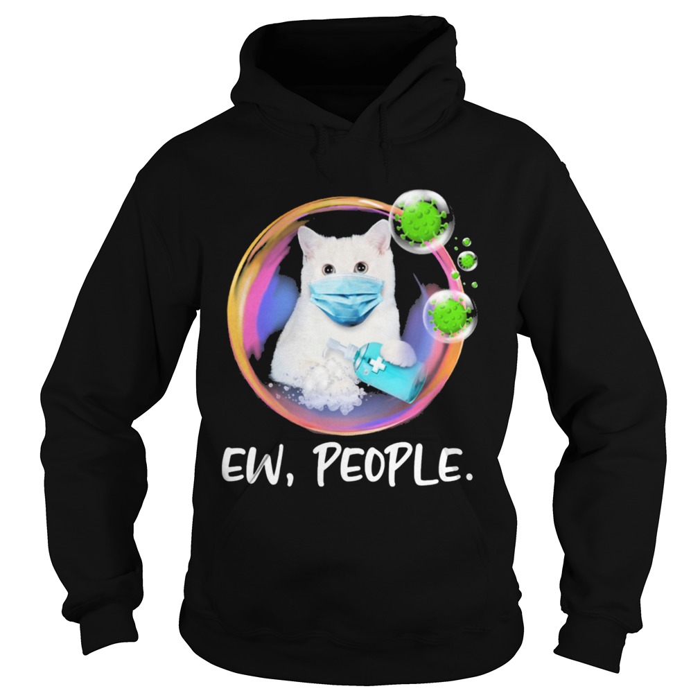 White Cat Safety Bubble Face Mask Ew People  Hoodie