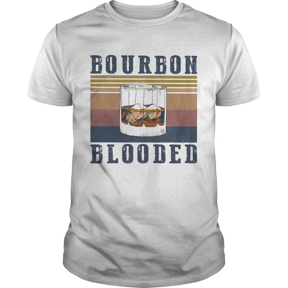 Wine Bourbon Blooded Vintage shirt