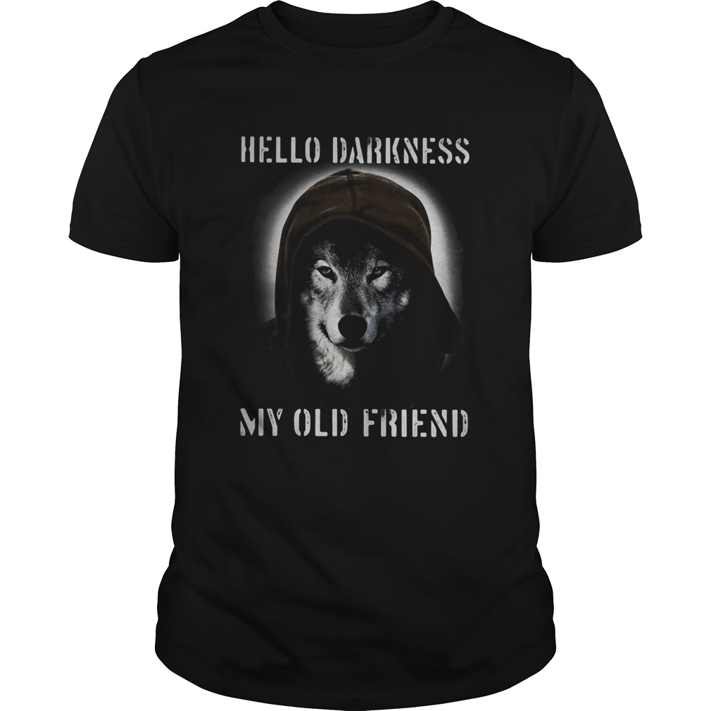 Wolf hello darkness my old friend  Unisex