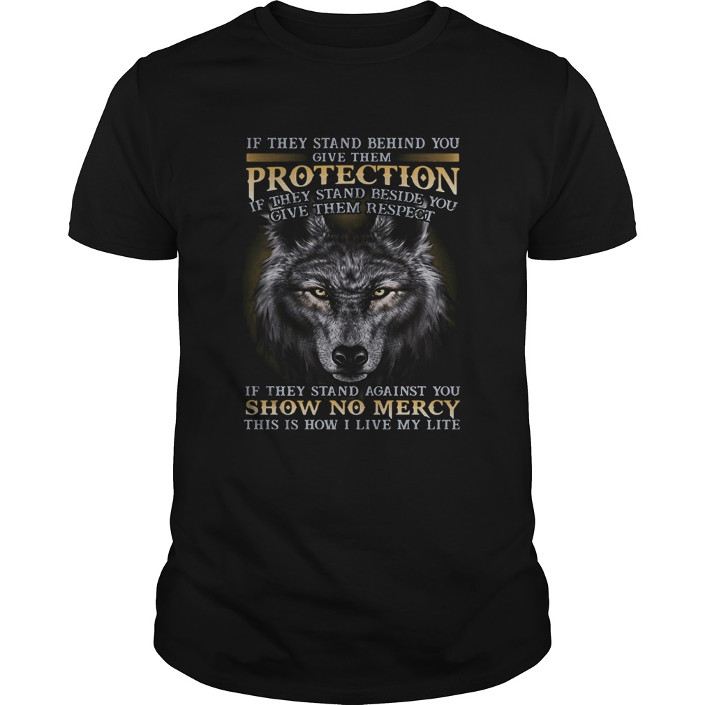 Wolf if they stand behind you give them protection if they stand beside you give them respect if th