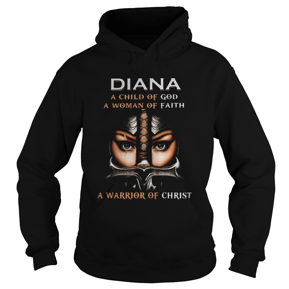 Woman warrior armor of god diana a child of god a woman of faith a warrior of christ  Hoodie