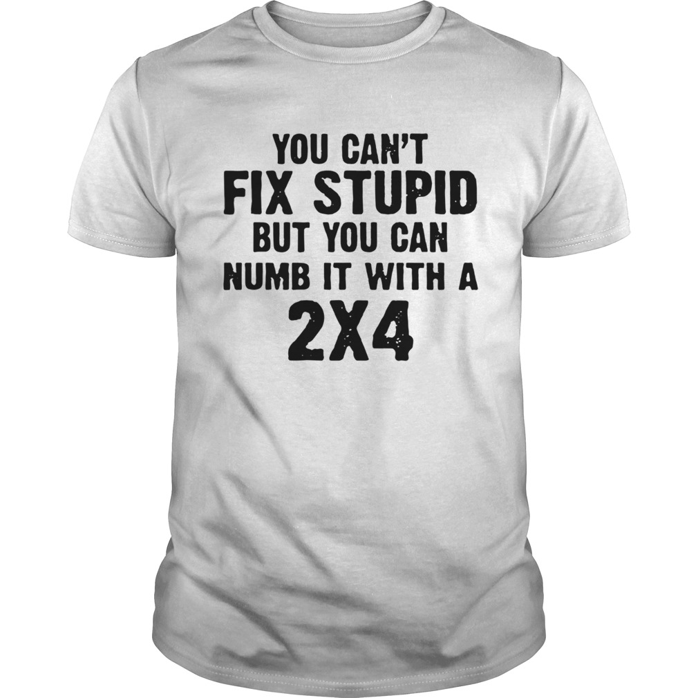 You Cant Fix Stupid But You Can Numb It With A 2x4  Unisex