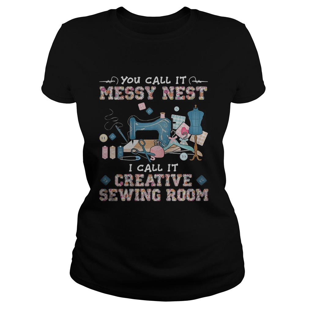 You call it messy nest i call it creative sewing room  Classic Ladies