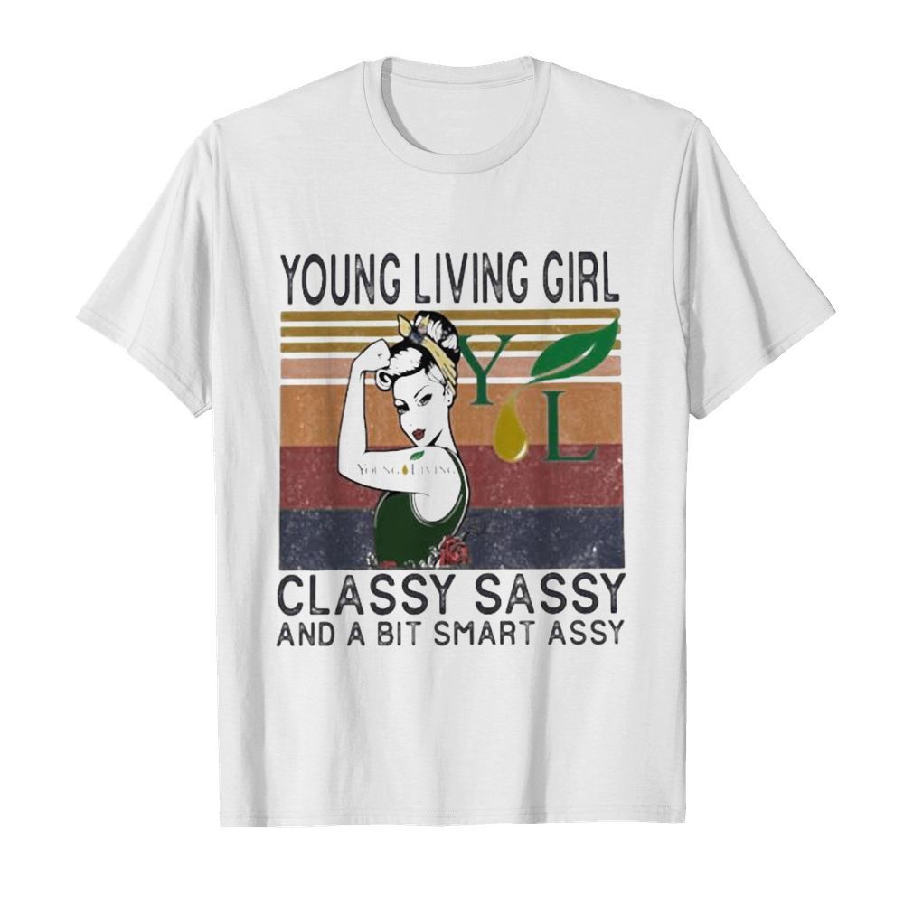 Young living girl classy sassy and a bit smart assy vintage retro  Classic Men's T-shirt