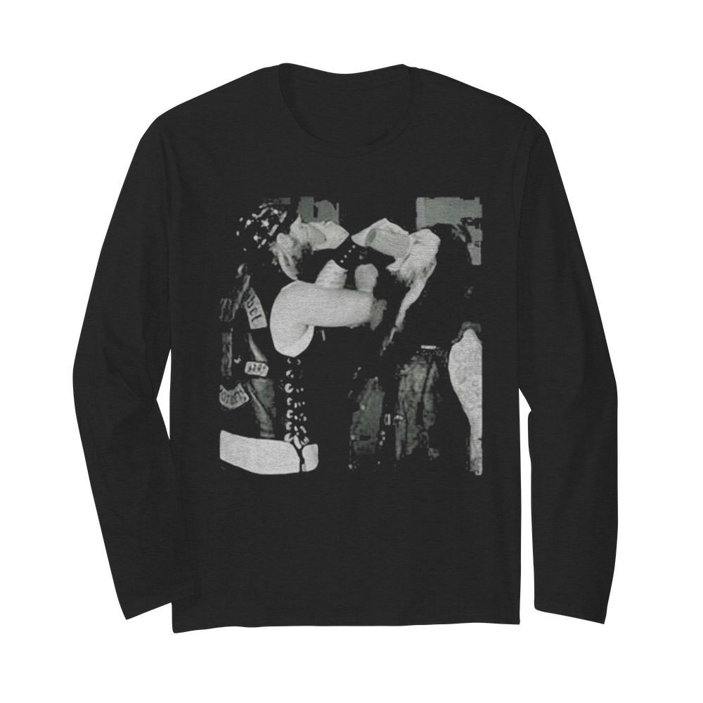 Zakk wylde and dimebag darrell hug  Long Sleeved T-shirt 