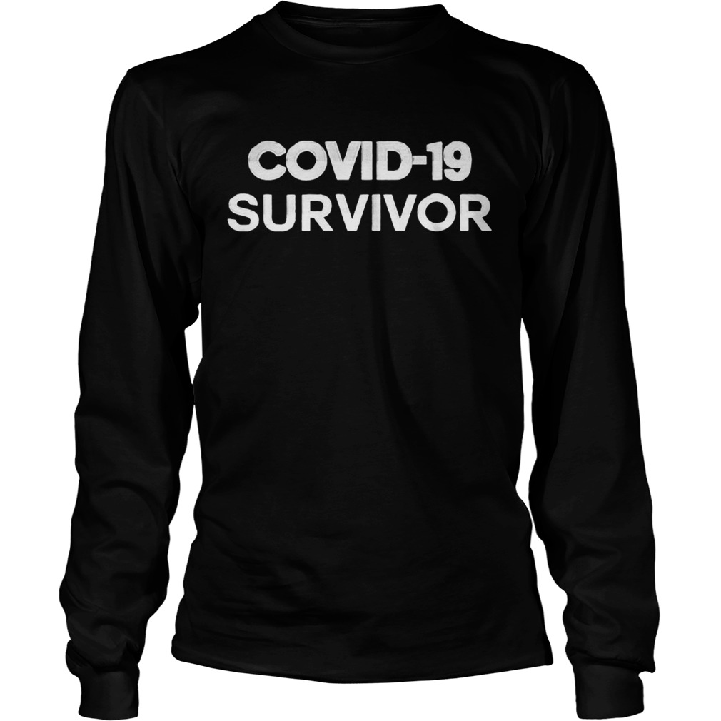 covid19 survivor 2020 black  Long Sleeve