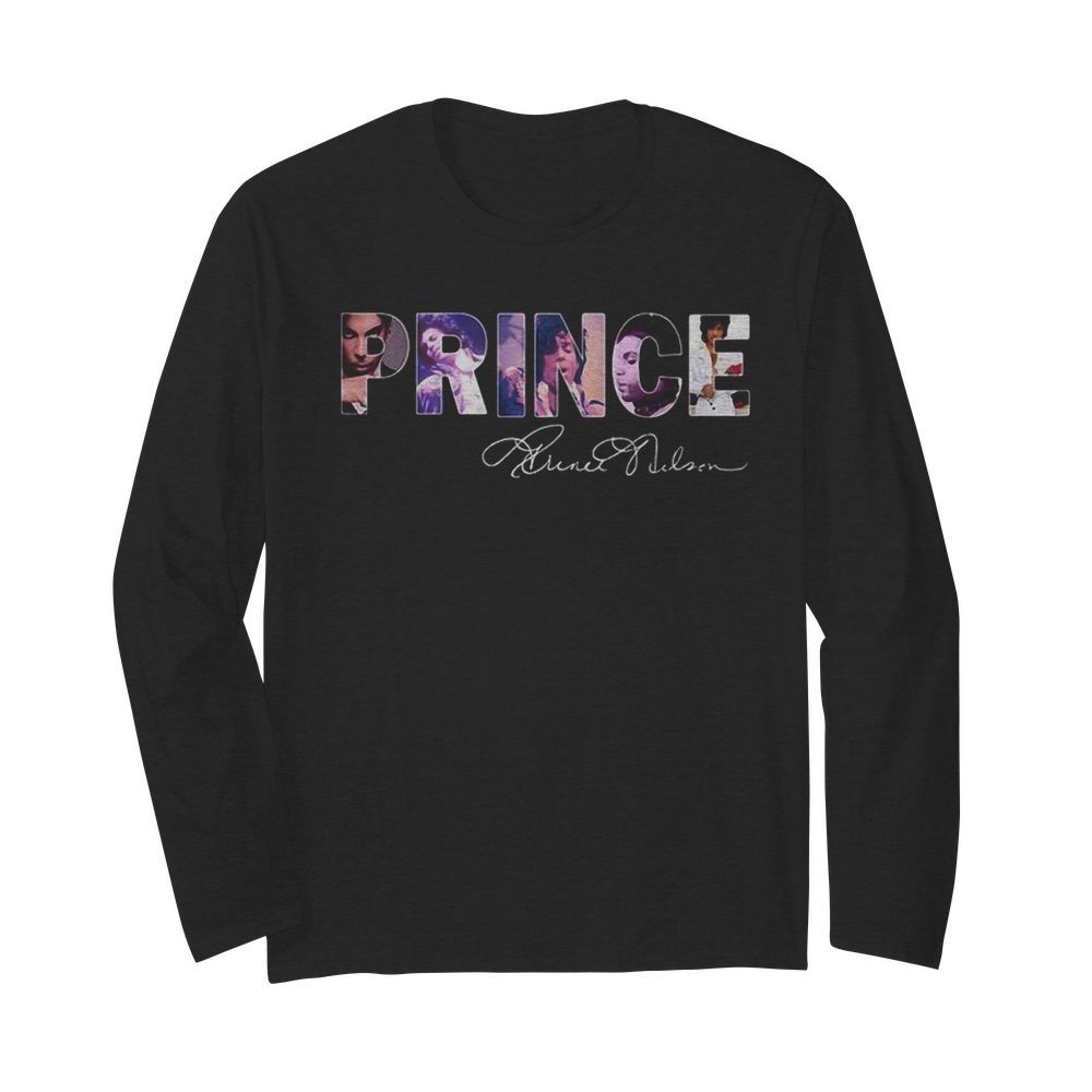 prince singer signature  Long Sleeved T-shirt 