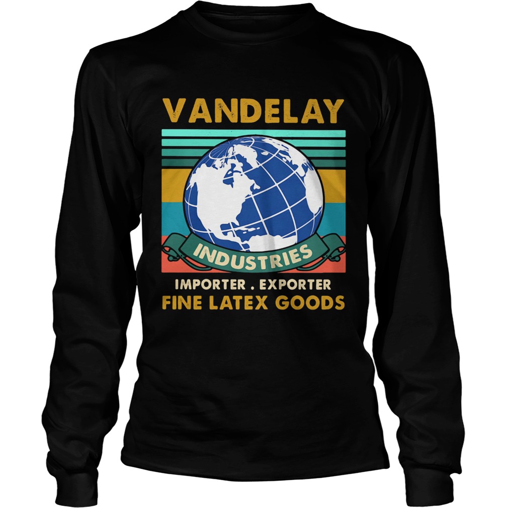 vandelay industries importer exporter fine latex goods vintage retro  Long Sleeve