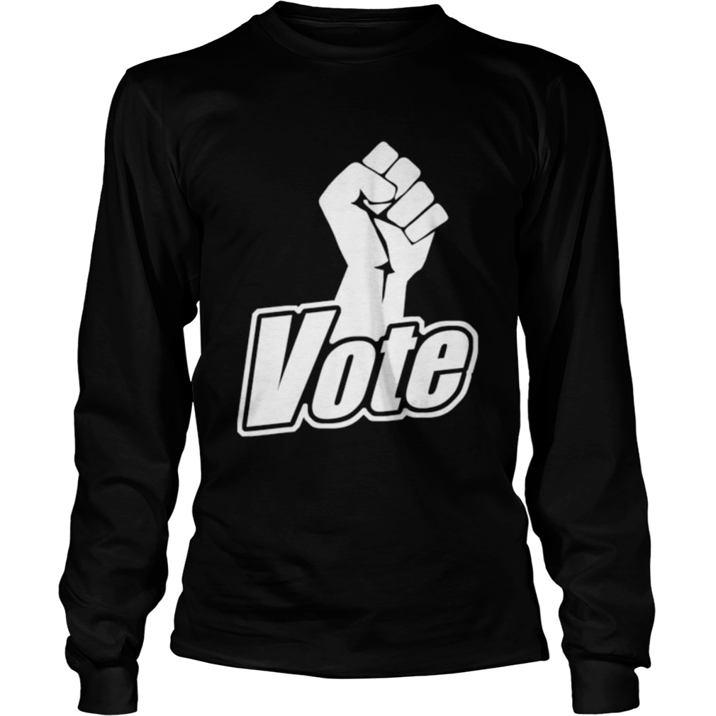 vote black fist black lives matter vote  Long Sleeve