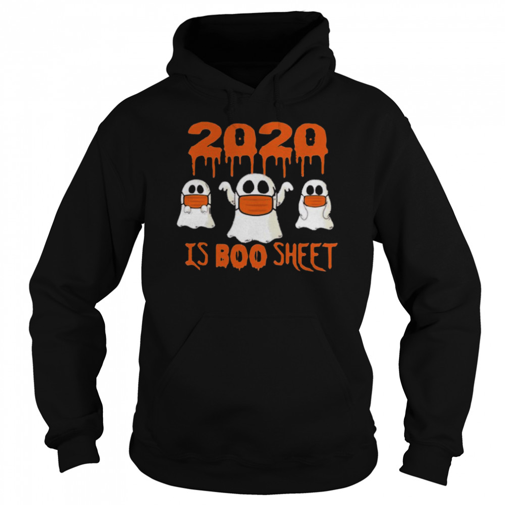 2020 Is Boo Sheet Face Mask Halloween  Unisex Hoodie