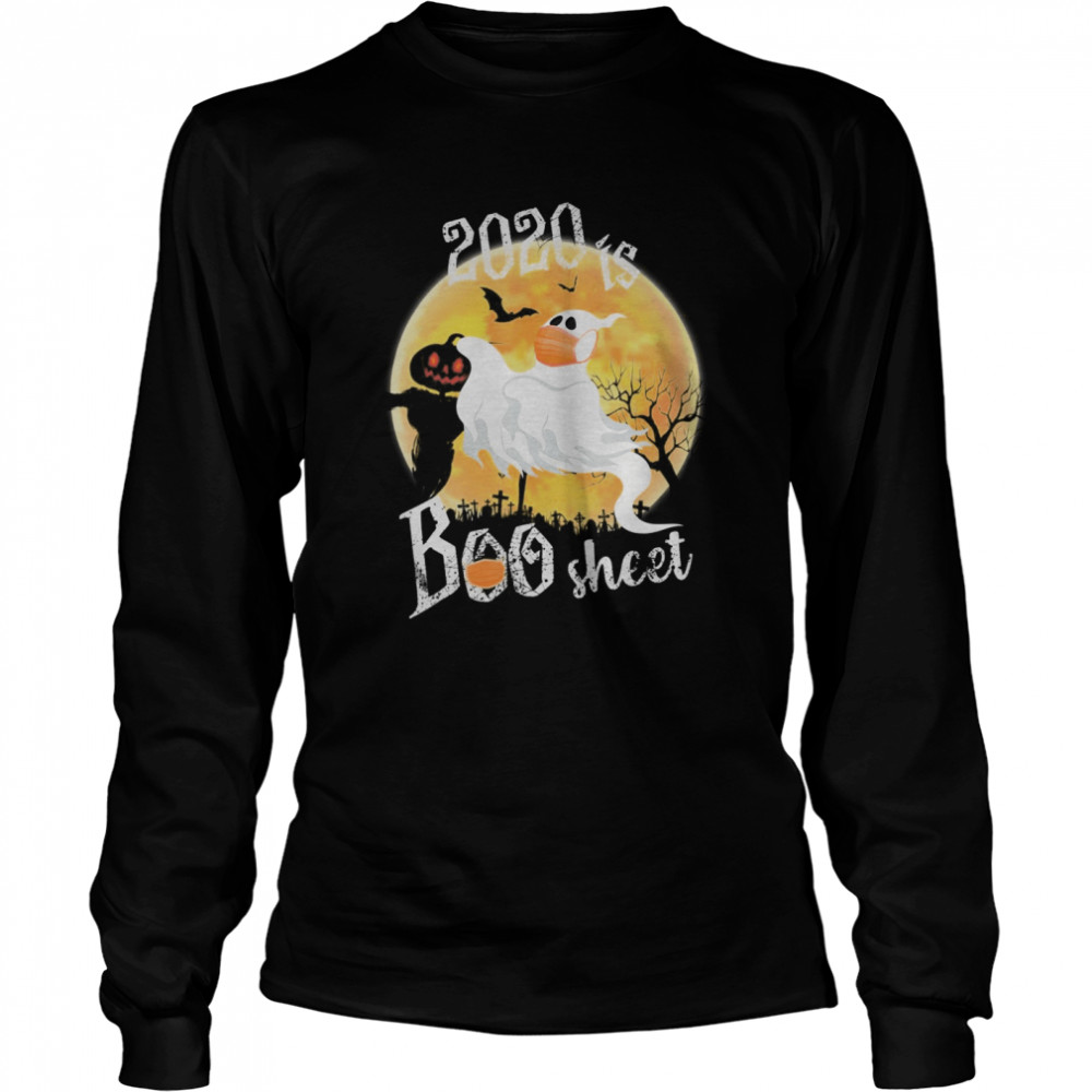 2020 is Boo Shee Ghost Witch in Mask Halloween  Long Sleeved T-shirt