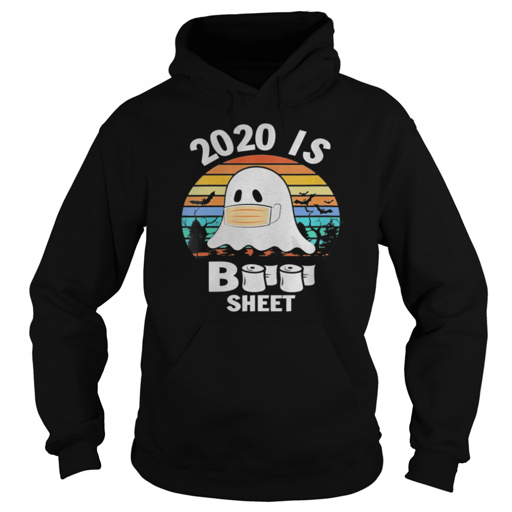 2020 is boo sheet  Ghost and bats Funny Halloween  Unisex Hoodie