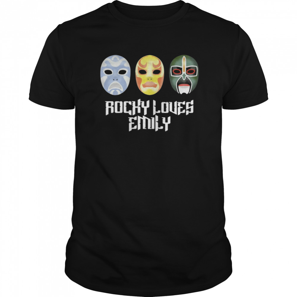 3 Ninjas Rocky Loves Emily Masks shirt