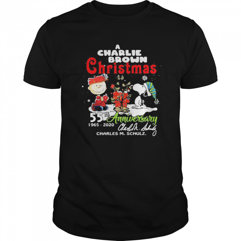 A Charlie Brown Christmas 55th Anniversary 1965-2020 Charles M Schulz Snoopy shirt