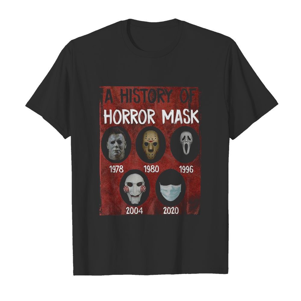 A History Of Horror Mask 1978 2020 shirt