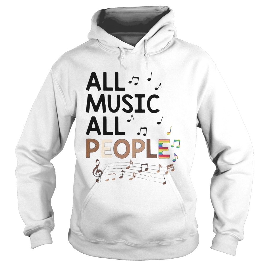 All Music All People Black Lives Matter LGBT  Hoodie