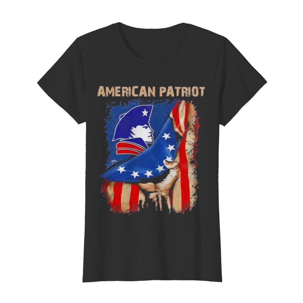 American new england patriot flag  Classic Women's T-shirt