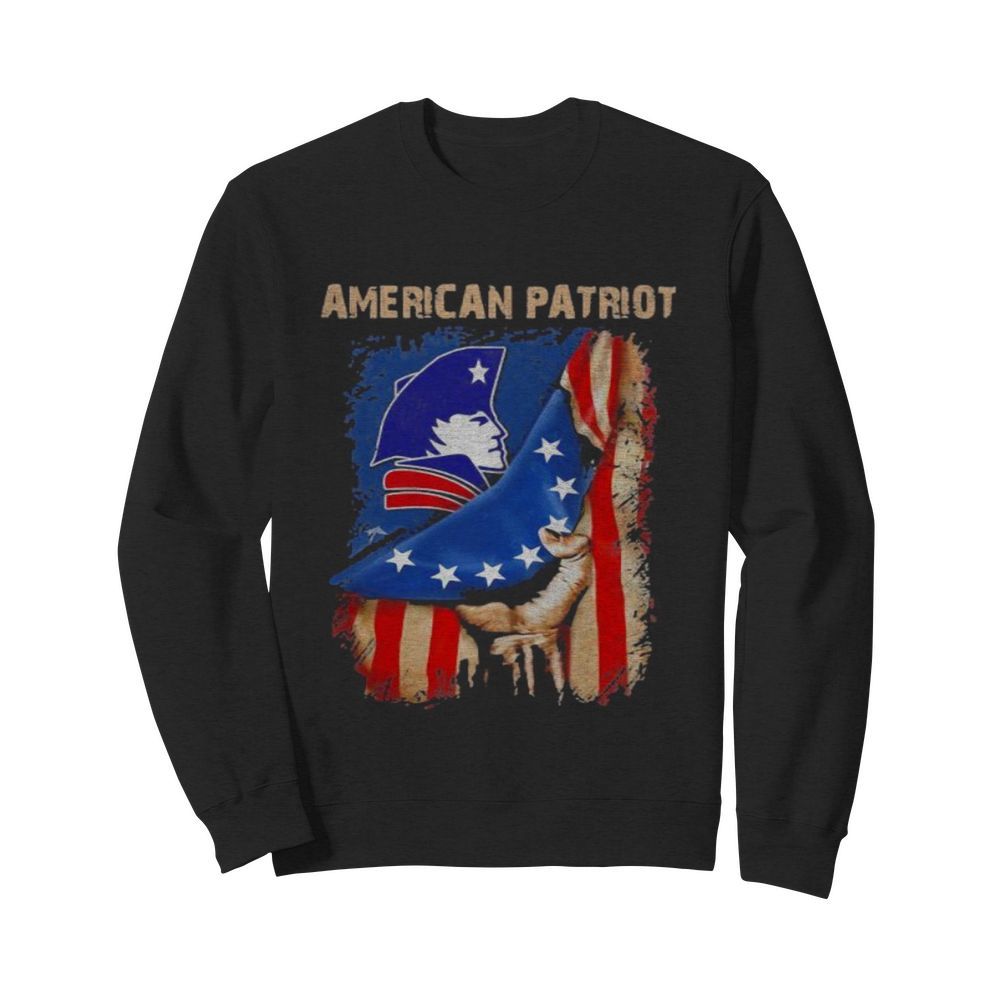 American new england patriot flag  Unisex Sweatshirt