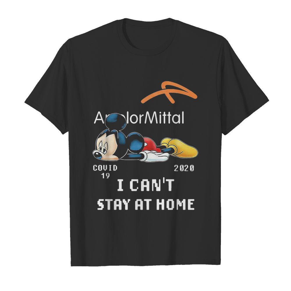 Arcelor MIttal Mickey Mouse COVID 19 2020 I Cant Stay At Home  Classic Men's T-shirt