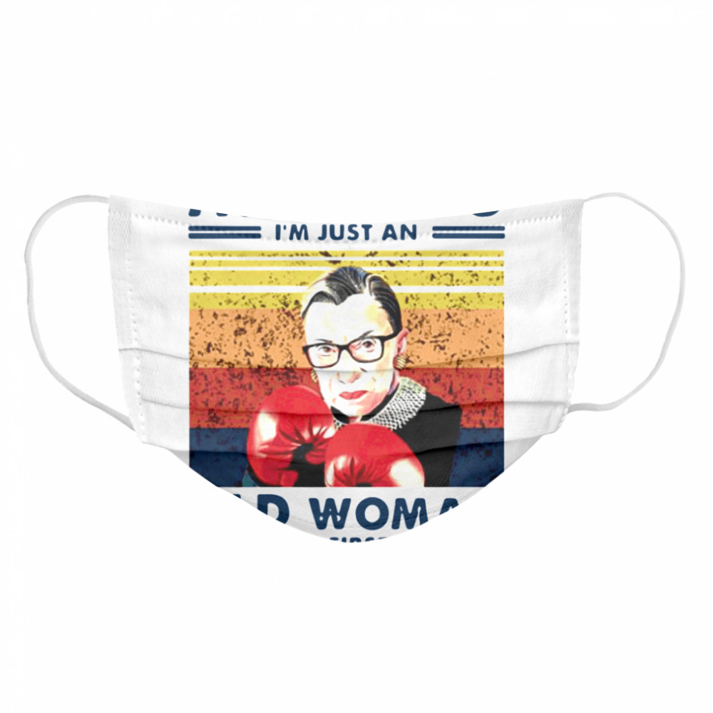 Assuming Im Just An Old Woman Was Your First Mistake Ruth Bader Ginsburg Boxing  Cloth Face Mask