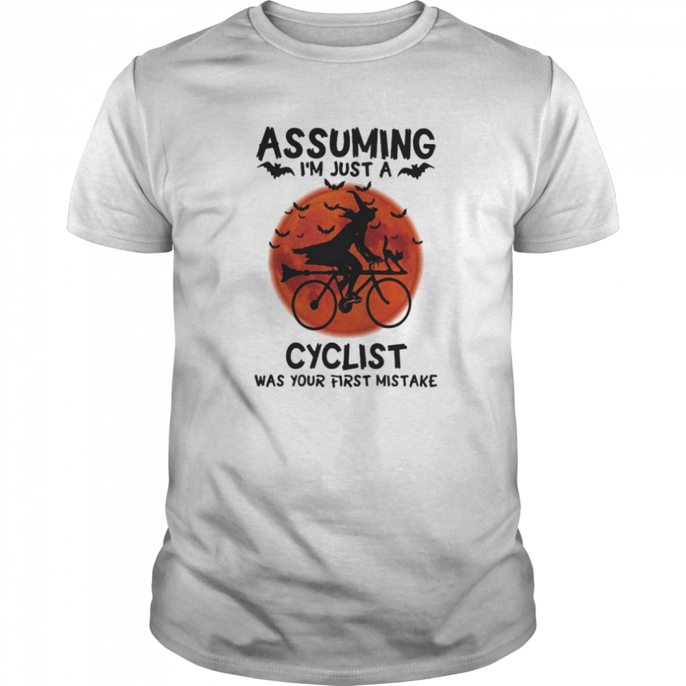 Assuming I’m Just A Cyclist Was Your First Mistake Moon Halloween shirt