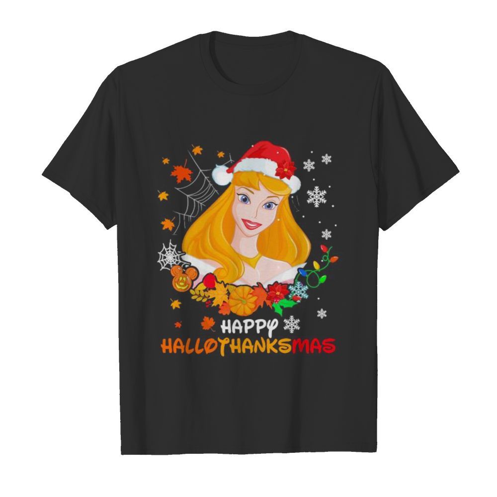 Aurora happy hallothanksmas halloween thanksgiving christmas shirt