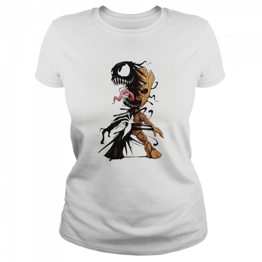 Baby Groot Venom Halloween  Classic Women's T-shirt