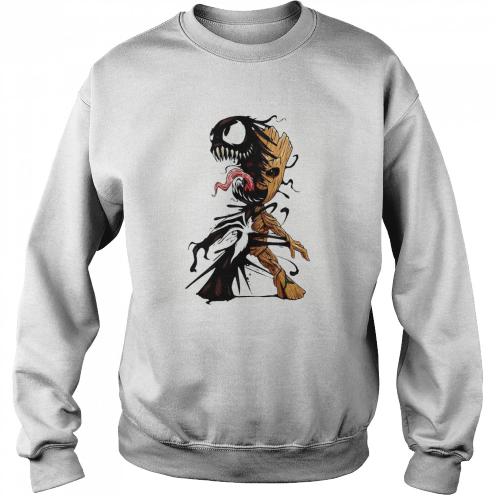 Baby Groot Venom Halloween  Unisex Sweatshirt