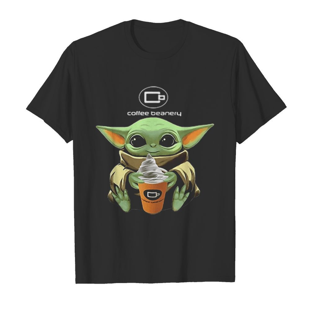 Baby Yoda And Coffee Beanery  Classic Men's T-shirt