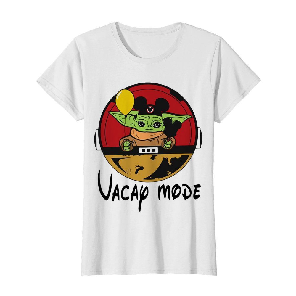 Baby Yoda Mickey Vacay Mode  Classic Women's T-shirt