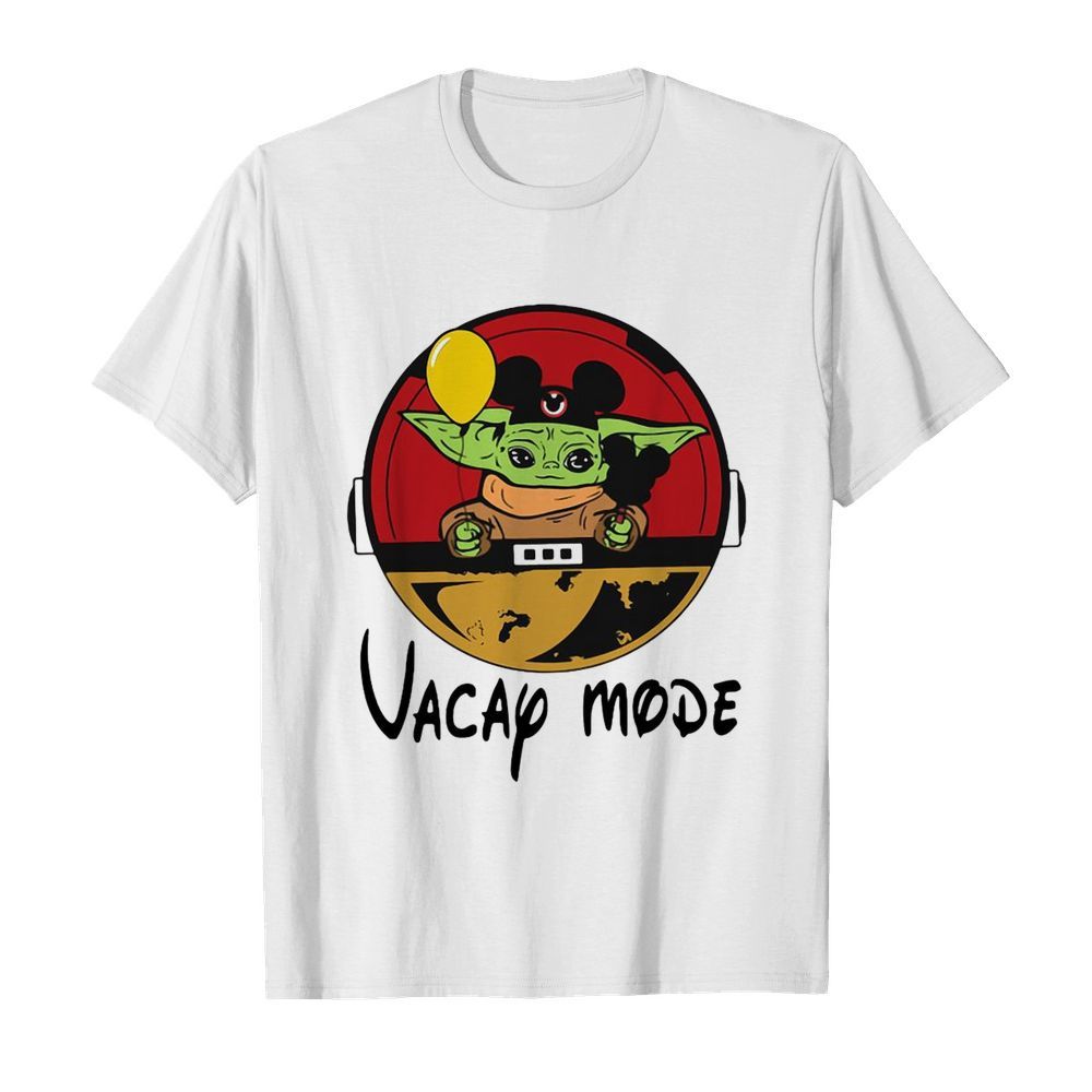 Baby Yoda Mickey Vacay Mode  Classic Men's T-shirt