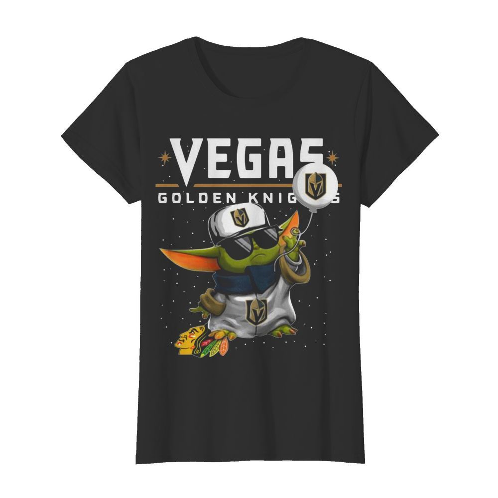 Baby Yoda Vegas Golden Knights  Classic Women's T-shirt