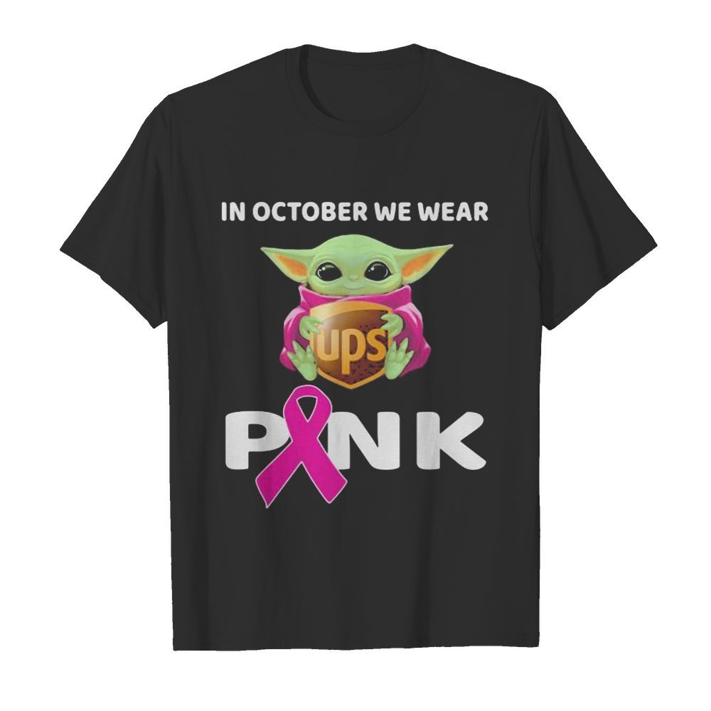 Baby hug ups in october we wear pink cancer awareness shirt