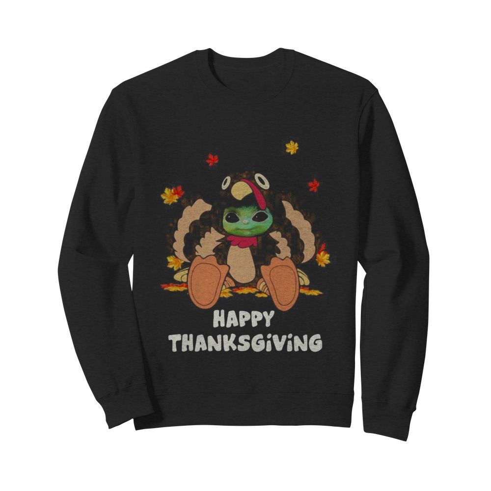 Baby yoda turkey happy thanksgiving  Unisex Sweatshirt