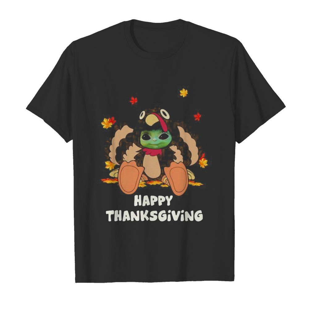 Baby yoda turkey happy thanksgiving  Classic Men's T-shirt