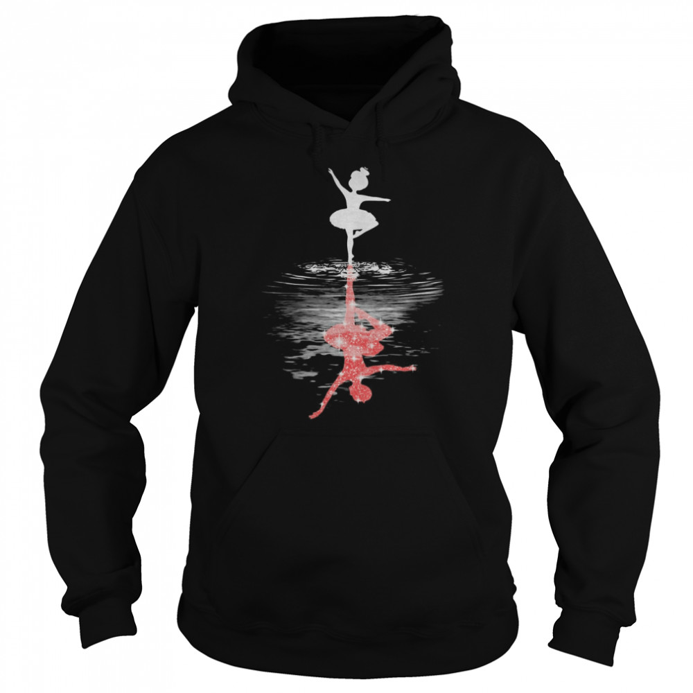 Ballet Girl Mirrow Water  Unisex Hoodie