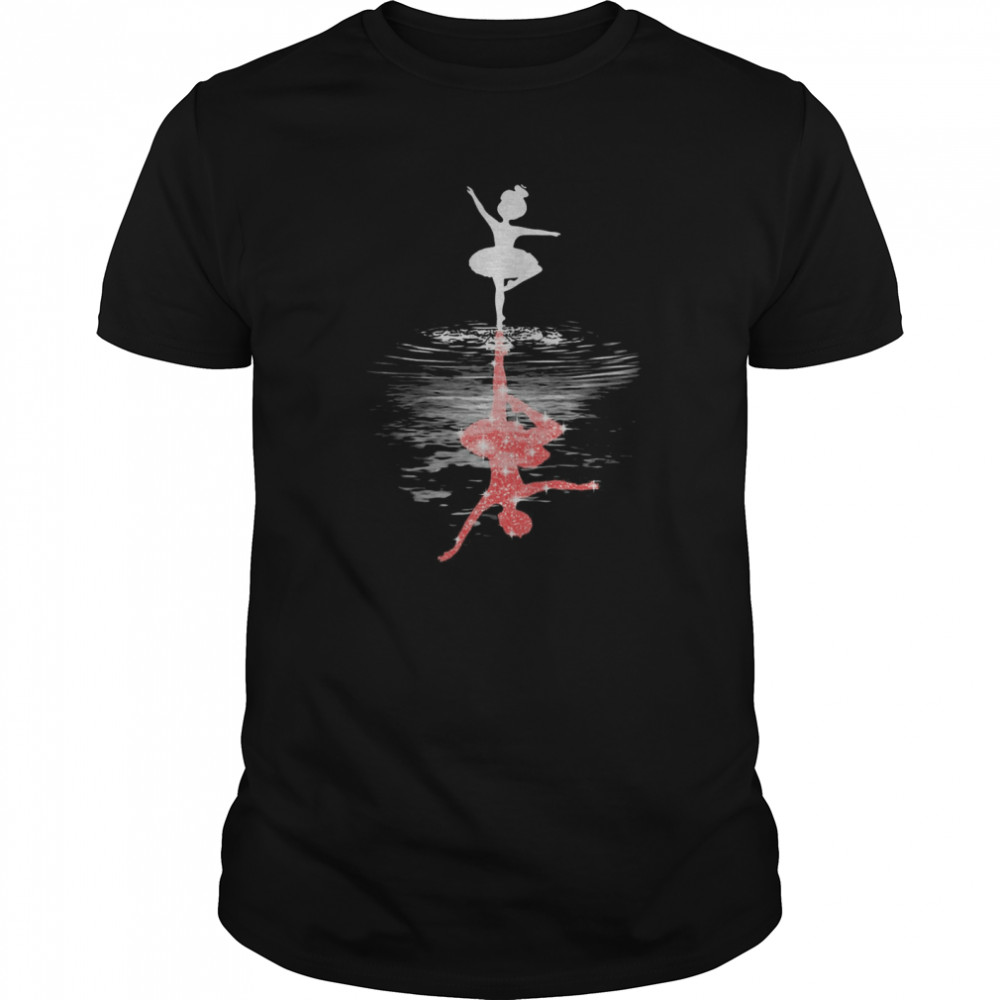 Ballet Girl Mirrow Water  Classic Men's T-shirt