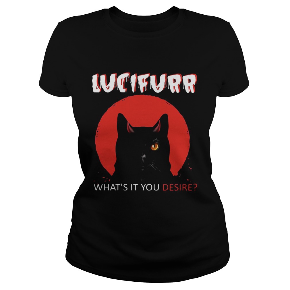 Black Cat Lucifurr Whats It You Desire  Classic Ladies